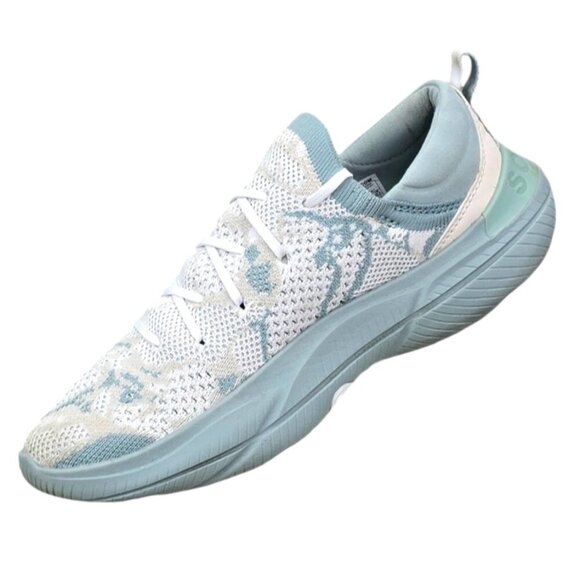 Sorel 8.5 Women's Kinetic RNEGD Lace Sneaker‎ Aqua/White - Picture 3 of 10